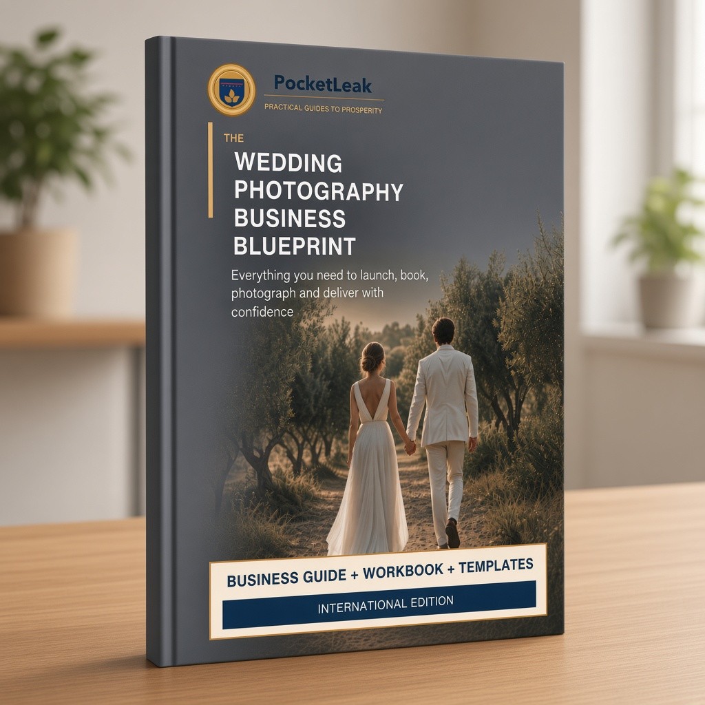 The Wedding Photography Business Blueprint 3D Hardcover Book Mockup
